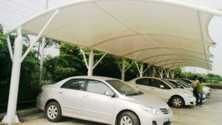 car roof upholstery delhi Tensile Car Parking Structure