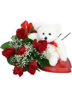 A romantic bouquet valentine's delight